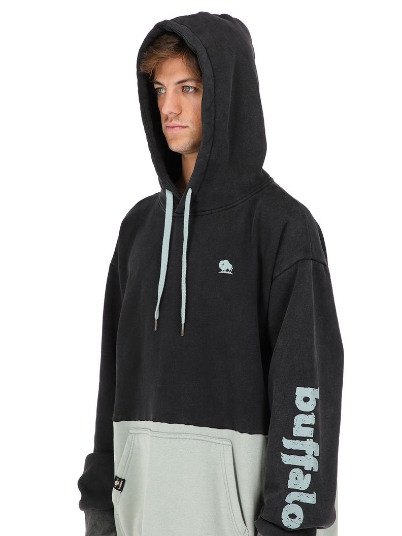 Poleron Fusca Negro Hombre-3