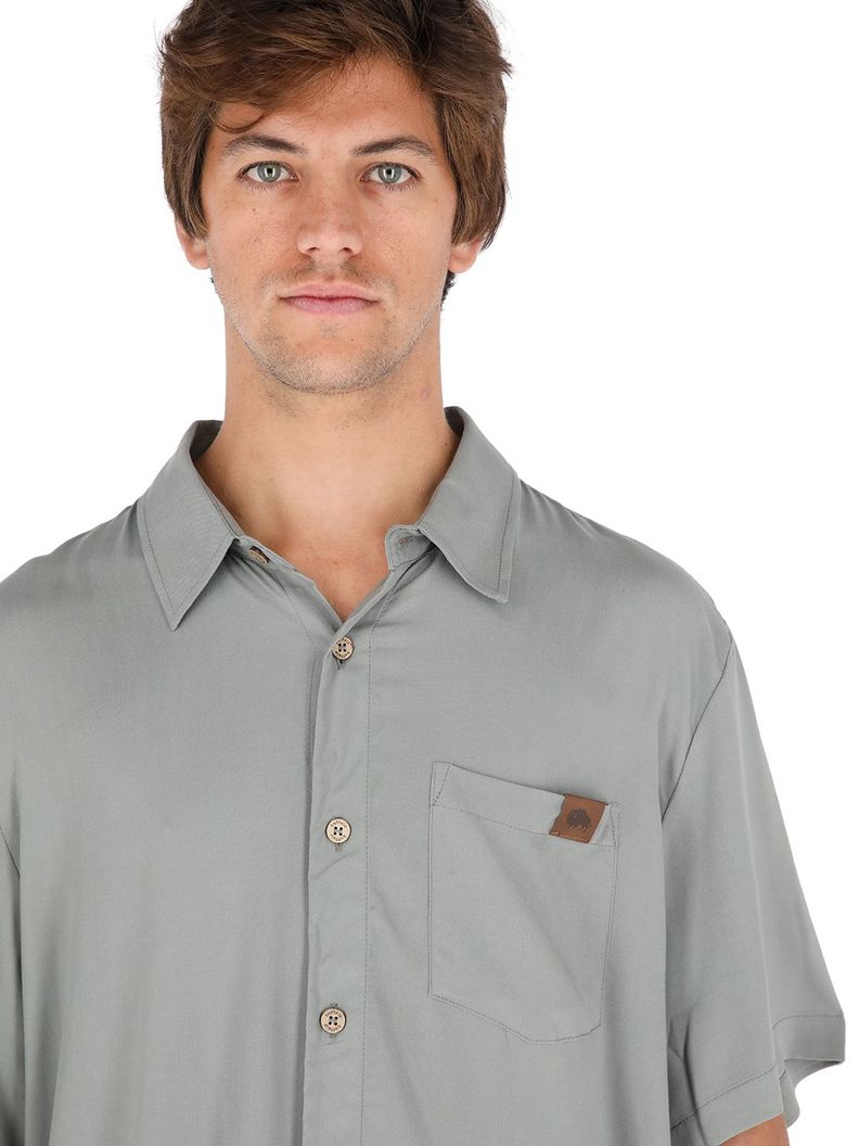 Guayabera Peteroa Gris Claro Hombre-3