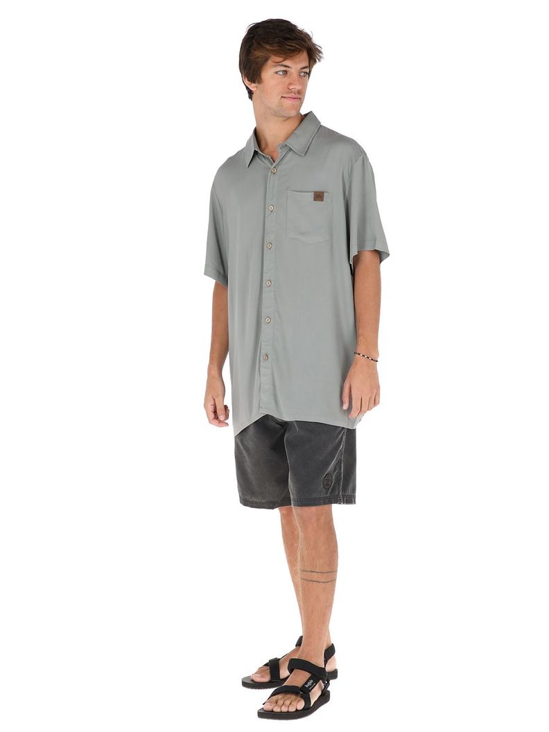 Guayabera Peteroa Gris Claro Hombre-1