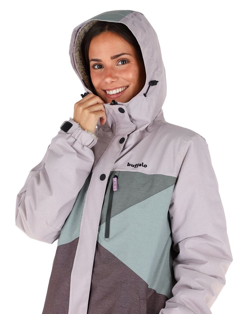 Parka Impermeable Reversible Camaleon 2 Mujer Buffalo-3