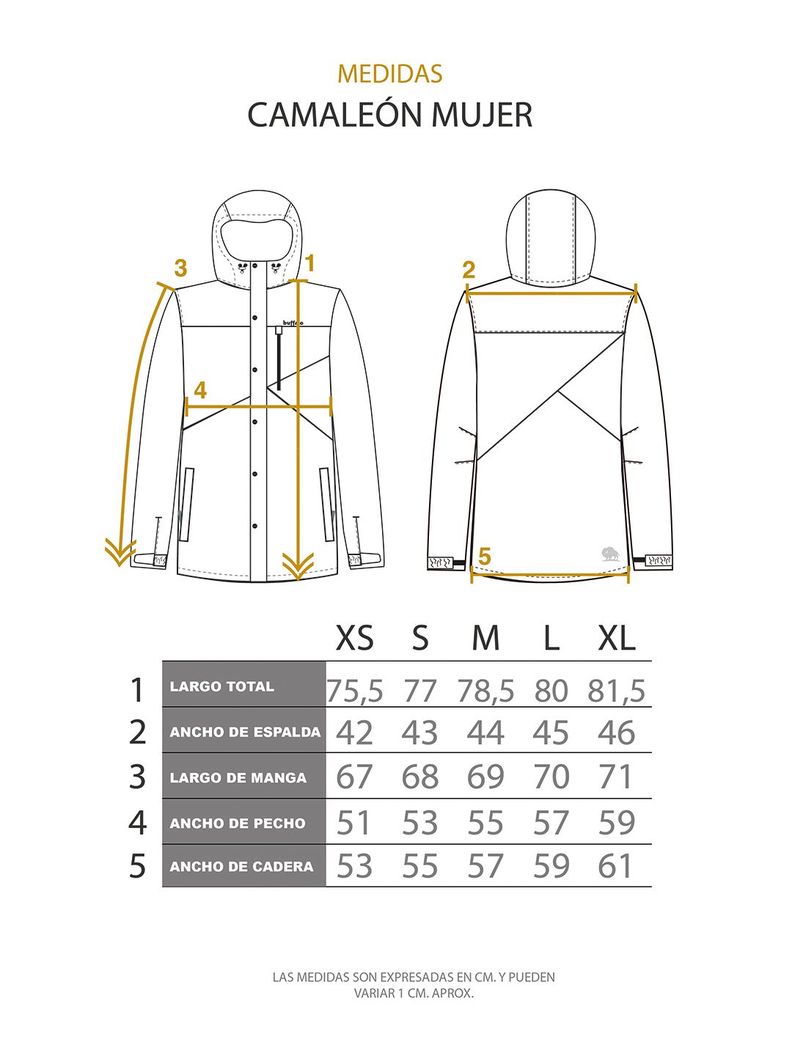 Parka Impermeable Reversible Camaleon 2 Mujer Buffalo-7