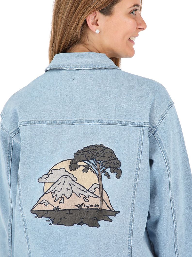 Chaqueta Plomo Celeste Mujer-3