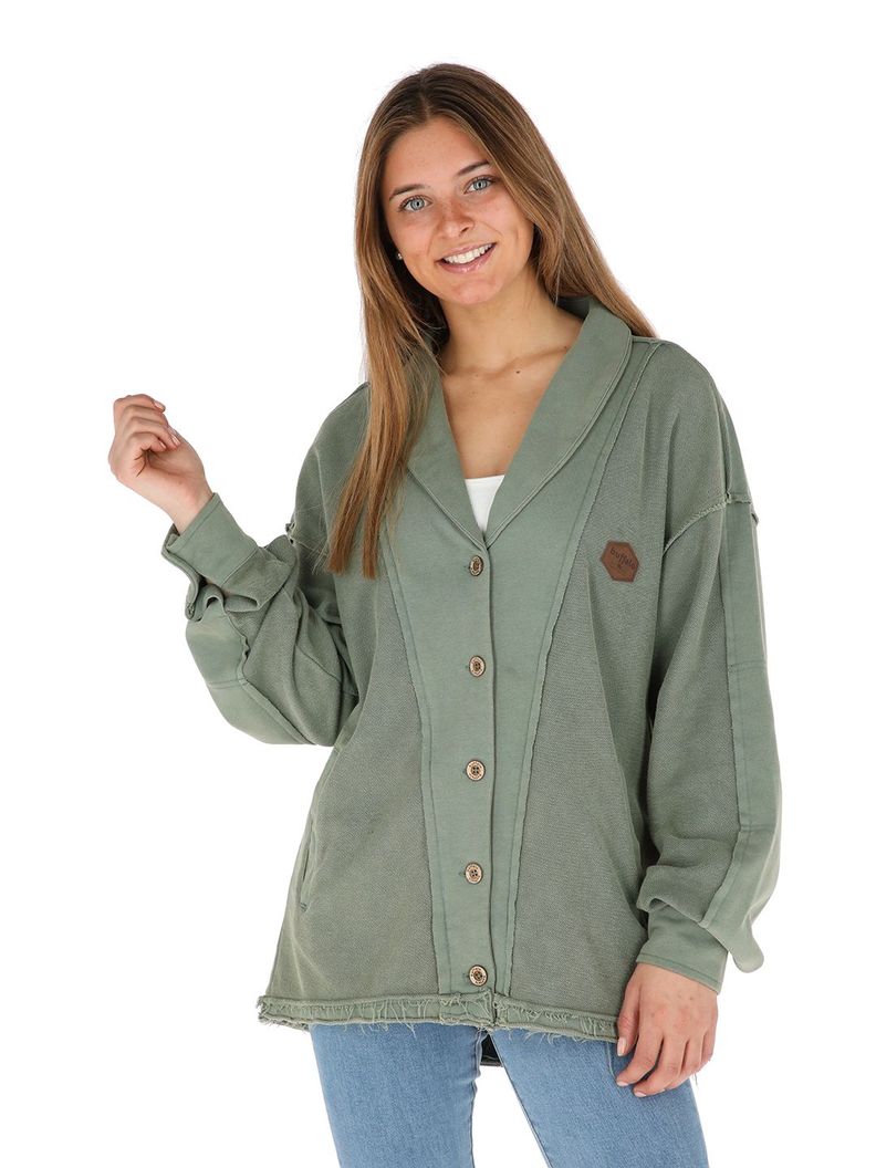 Poleron Lascar Verde Mujer-0