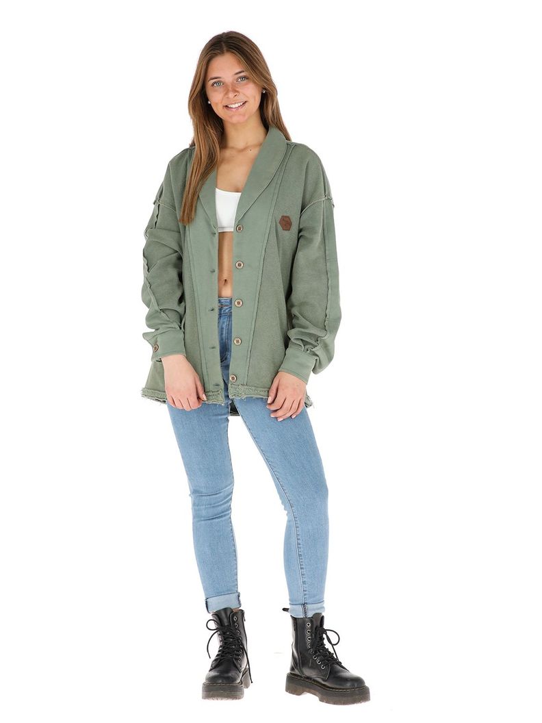 Poleron Lascar Verde Mujer-1