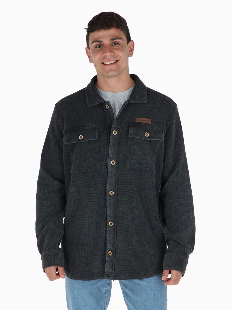 Camisa Cañi Negro Hombre Buffalo-0