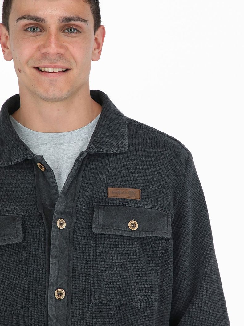 Camisa Cañi Negro Hombre Buffalo-3