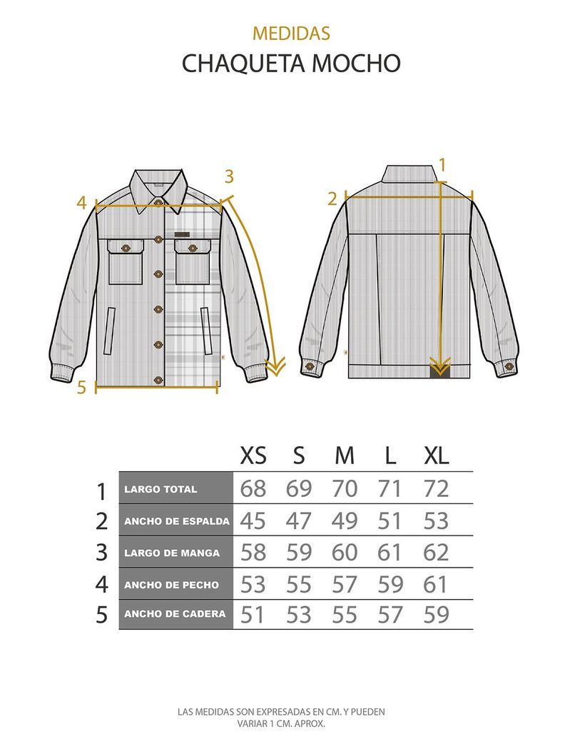 Chaqueta Mocho Mostaza Mujer-4