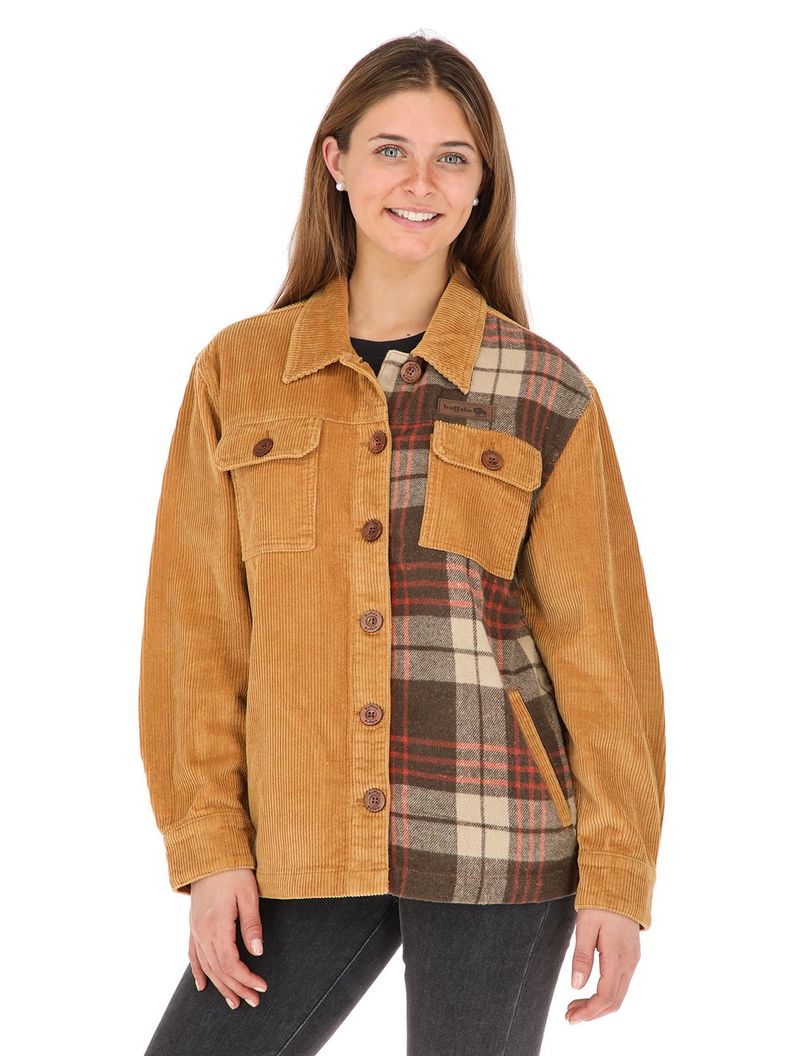 Chaqueta Mocho Mostaza Mujer-0