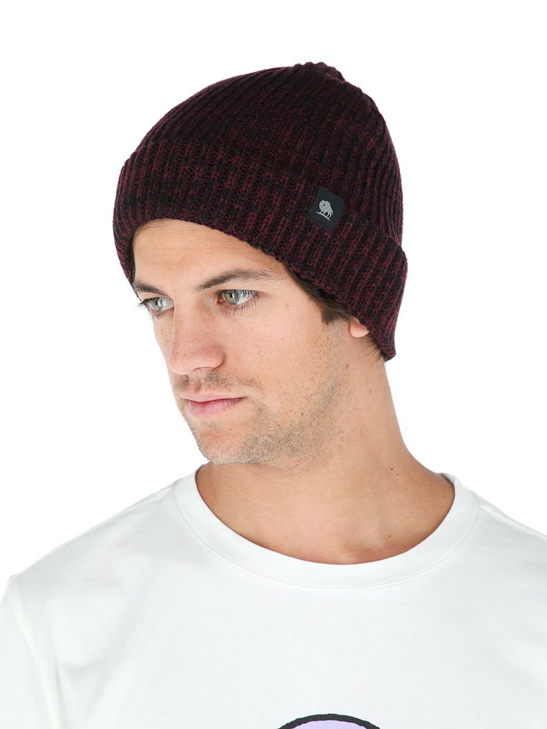 Gorro Calafate Burdeo Jaspeado Unisex-1