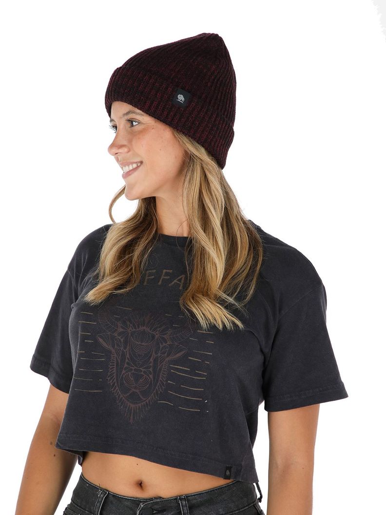 Gorro Calafate Burdeo Jaspeado Unisex-2
