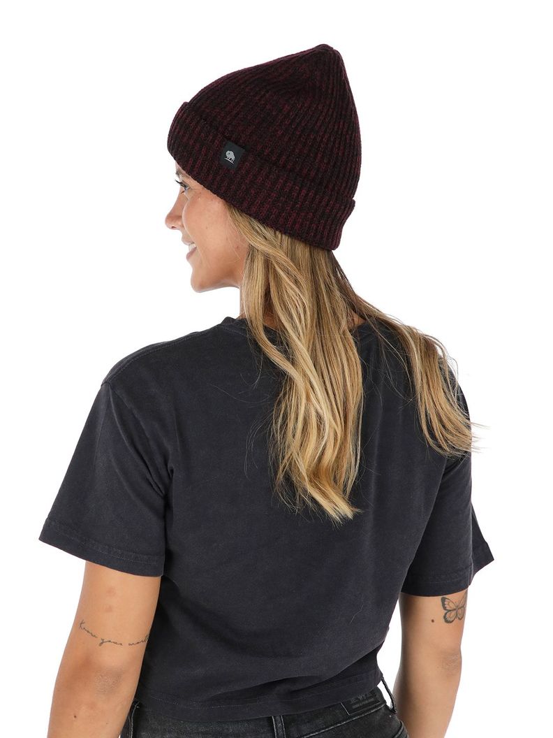 Gorro Calafate Burdeo Jaspeado Unisex-4
