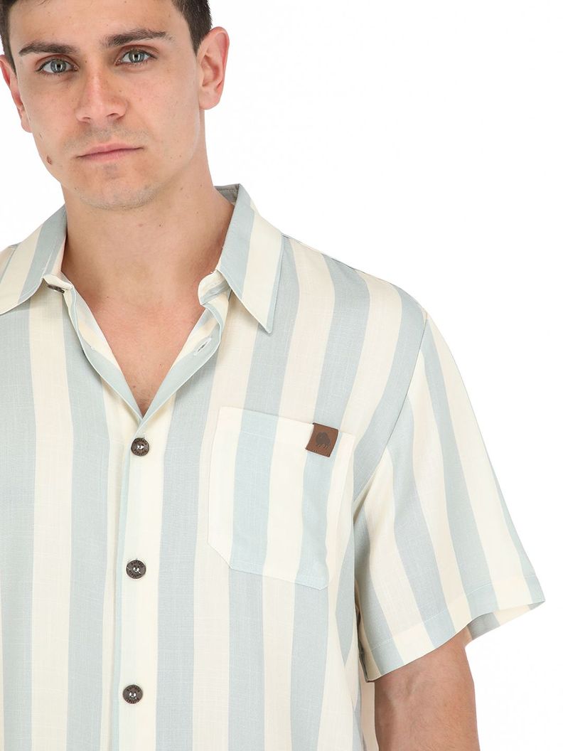 Guayabera Opal Beige Hombre Buffalo-3