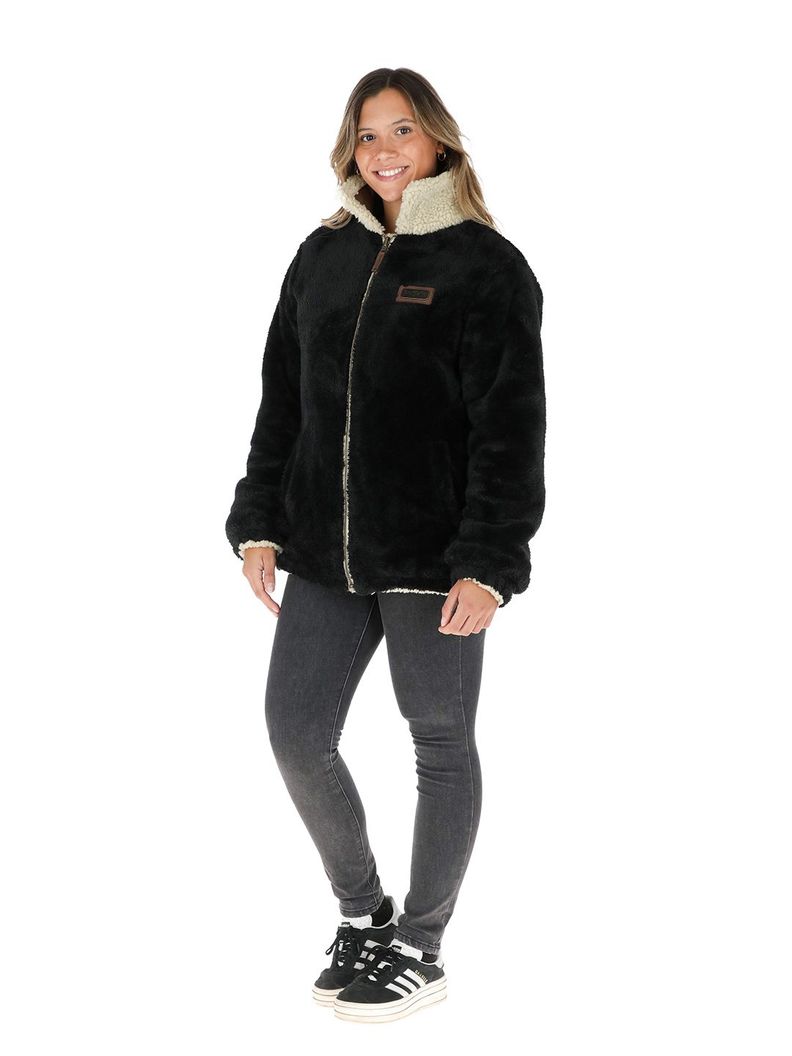 Chaqueta Chepu Beige - Negro Mujer-5