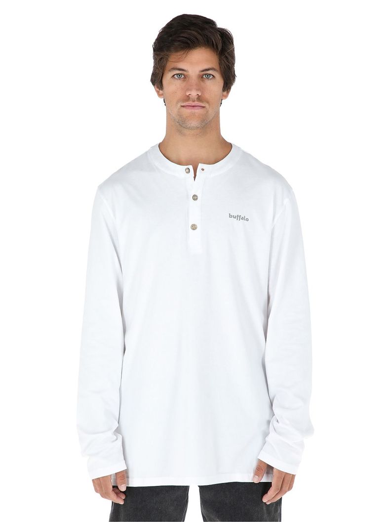 Polera Picuda Blanco Hombre-0
