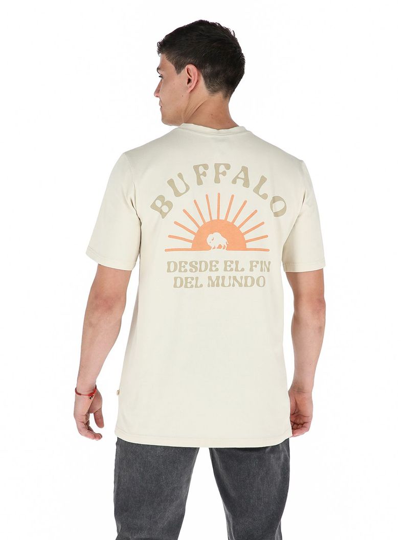 Polera Atardecer Beige Hombre Buffalo-2
