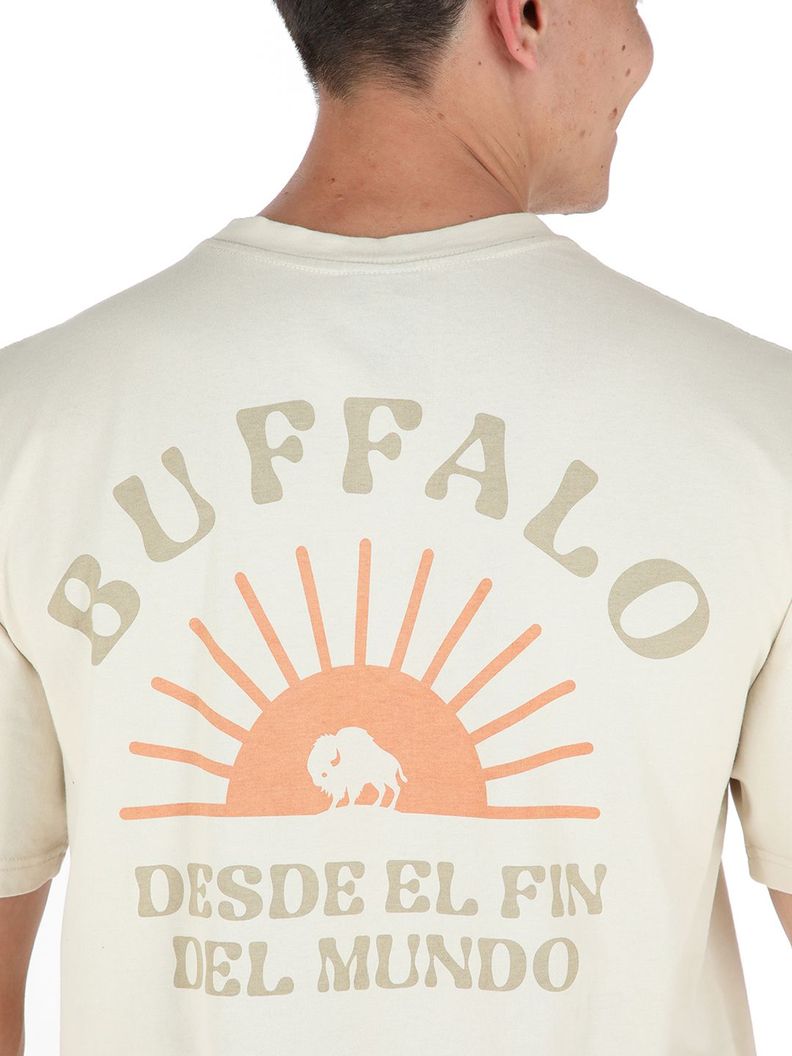 Polera Atardecer Beige Hombre Buffalo-3