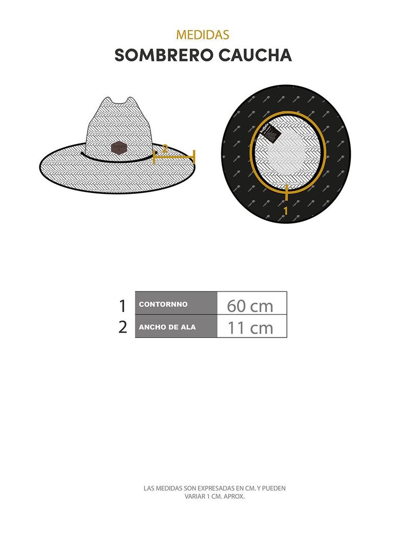 Sombrero De Paja Caucha Crudo Hombre-4