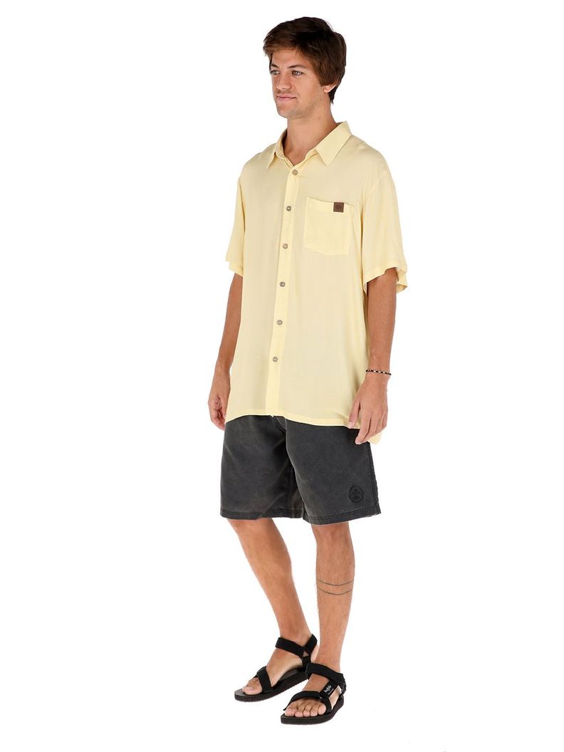 Guayabera Peteroa Amarillo Print Hombre-1
