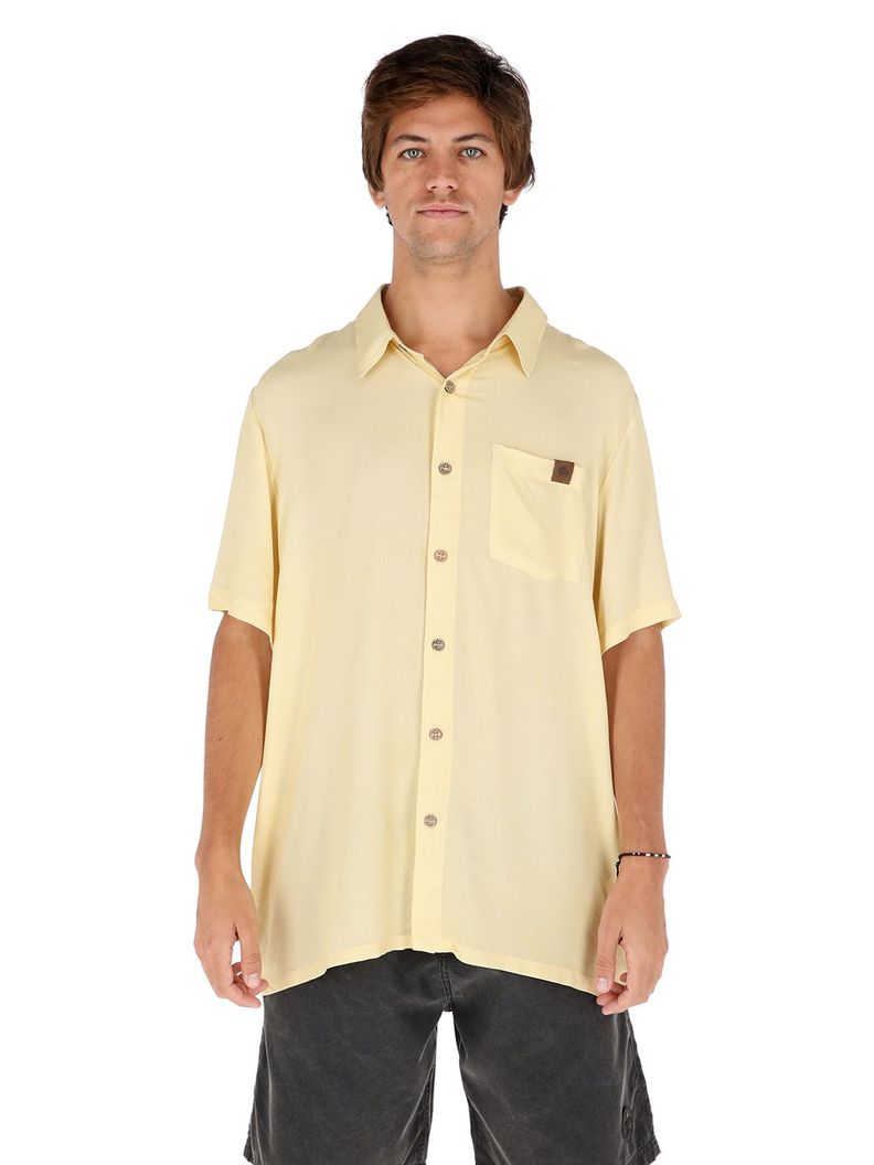 Guayabera Peteroa Amarillo Print Hombre-0