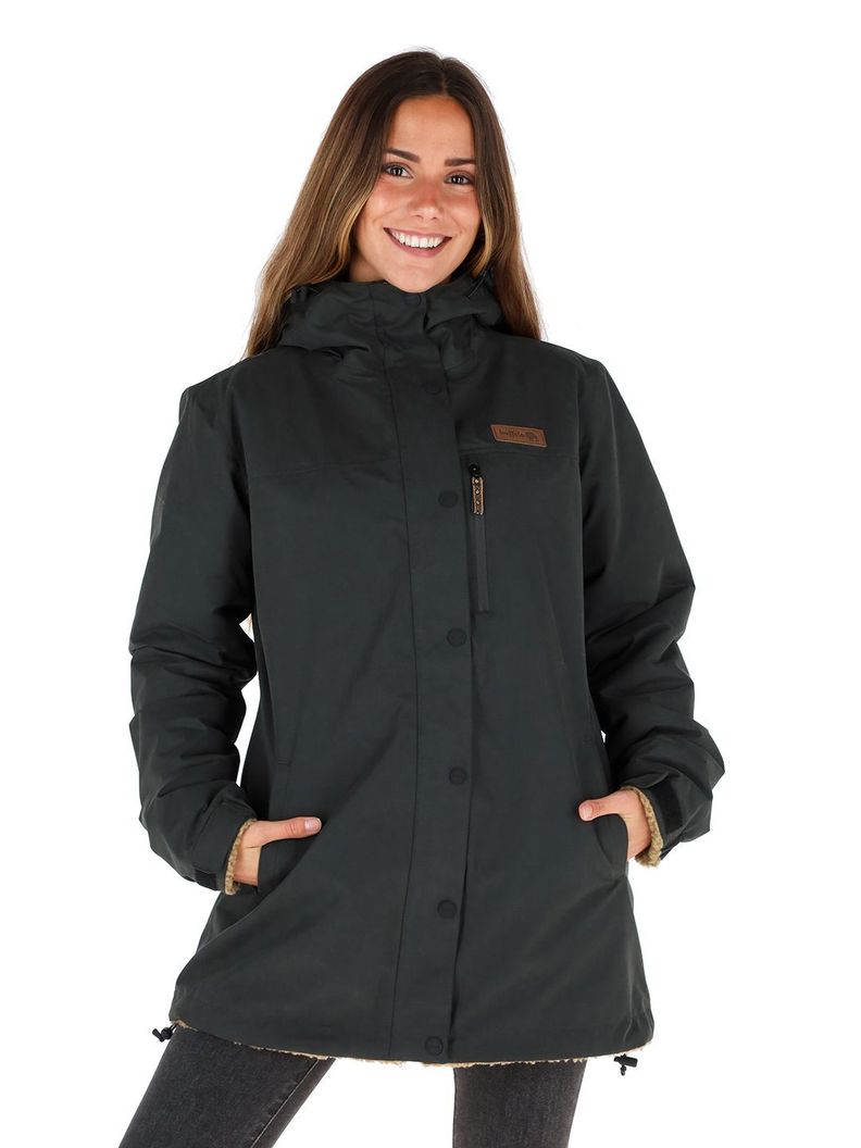 Parka Impermeable Reversible Camaleon Mujer Buffalo-0