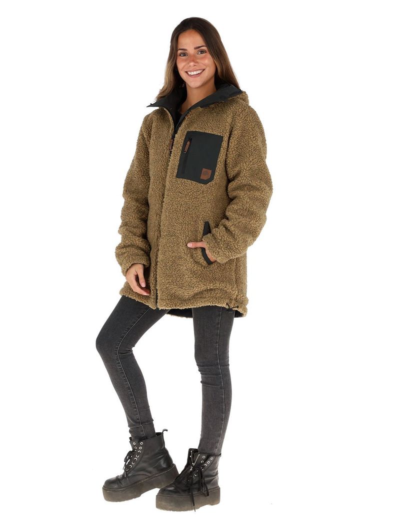 Parka Impermeable Reversible Camaleon Mujer Buffalo-5