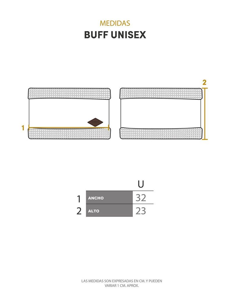 Buff Diseño Negro Unisex-6
