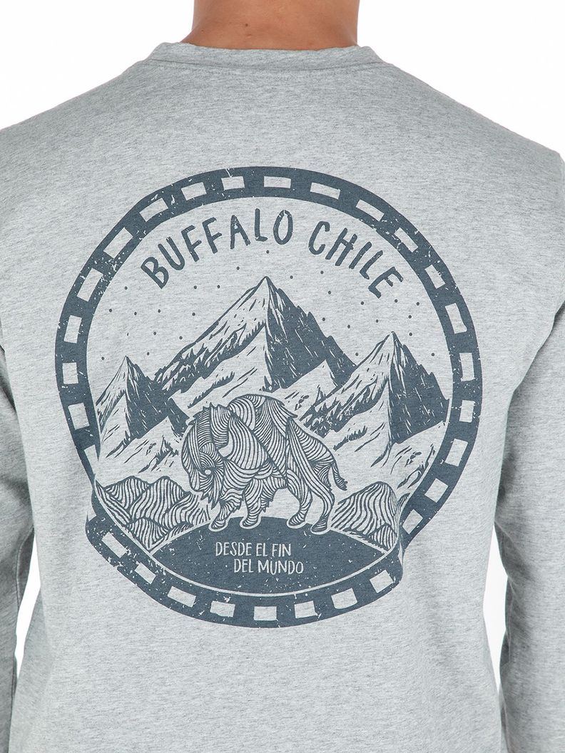 Polera Rem Gris Hombre Buffalo-3