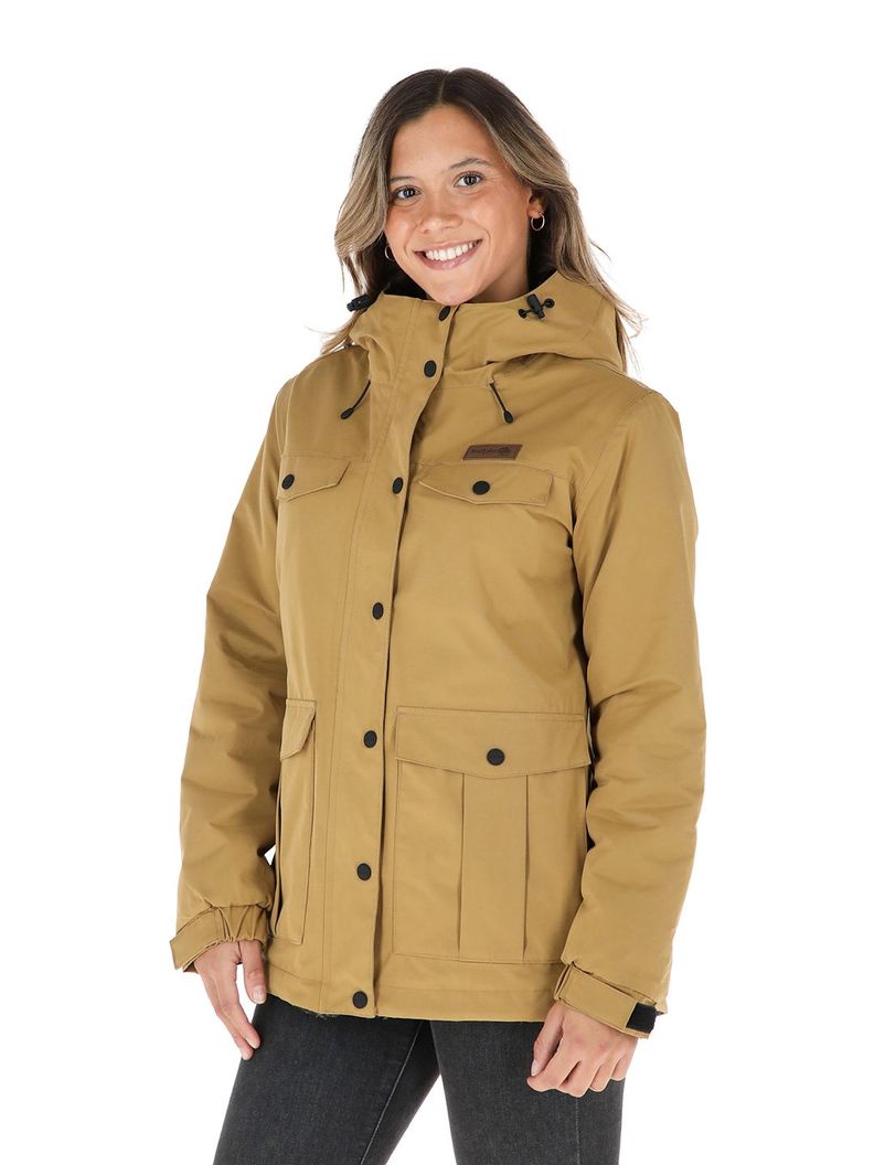 Chaqueta Tepu Mostaza - Negro Jaspeado Mujer-0