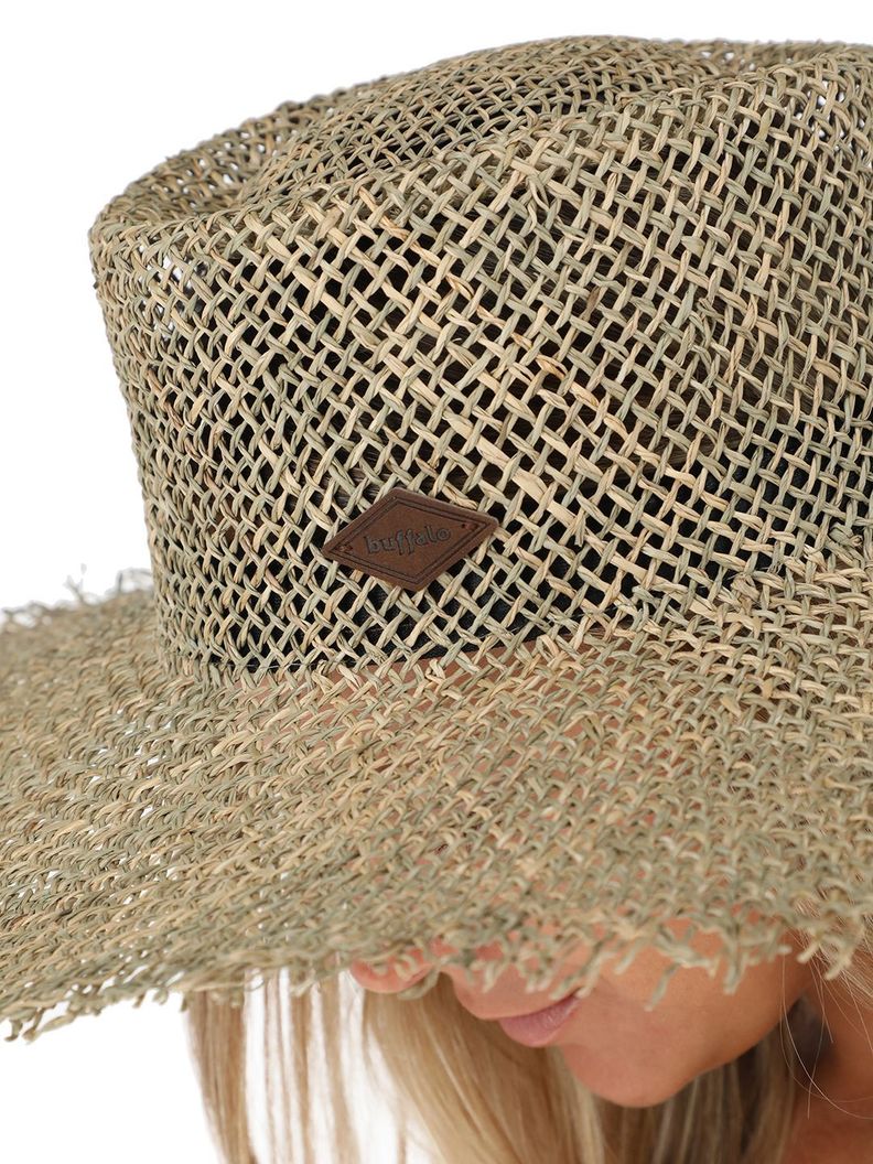 Sombrero De Paja Colihue Crudo Mujer-3