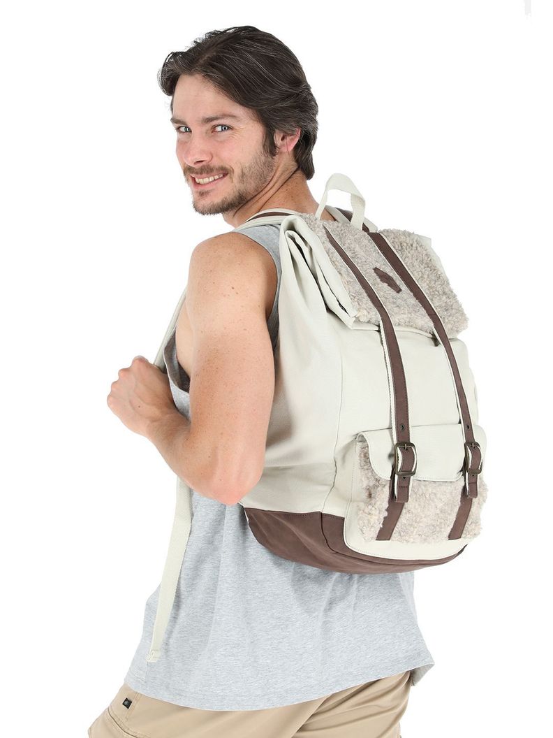 Mochila Buffalera Lana Jaspeado-2