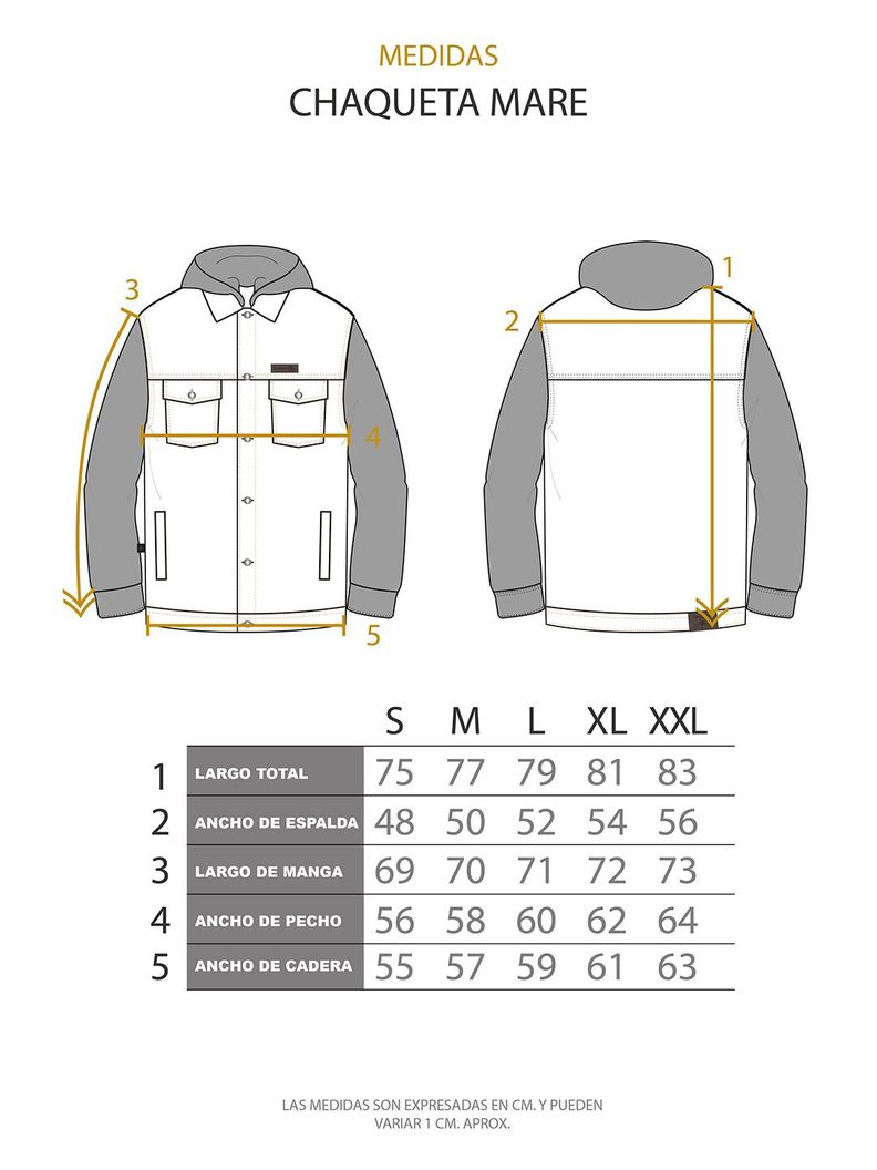 Chaqueta Mare Mostaza Hombre Buffalo-4