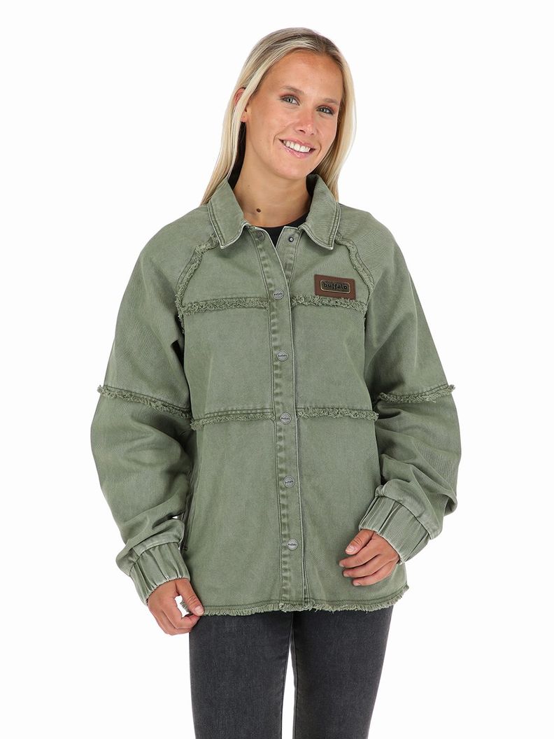 Chaqueta Llano Verde Mujer Buffalo-0