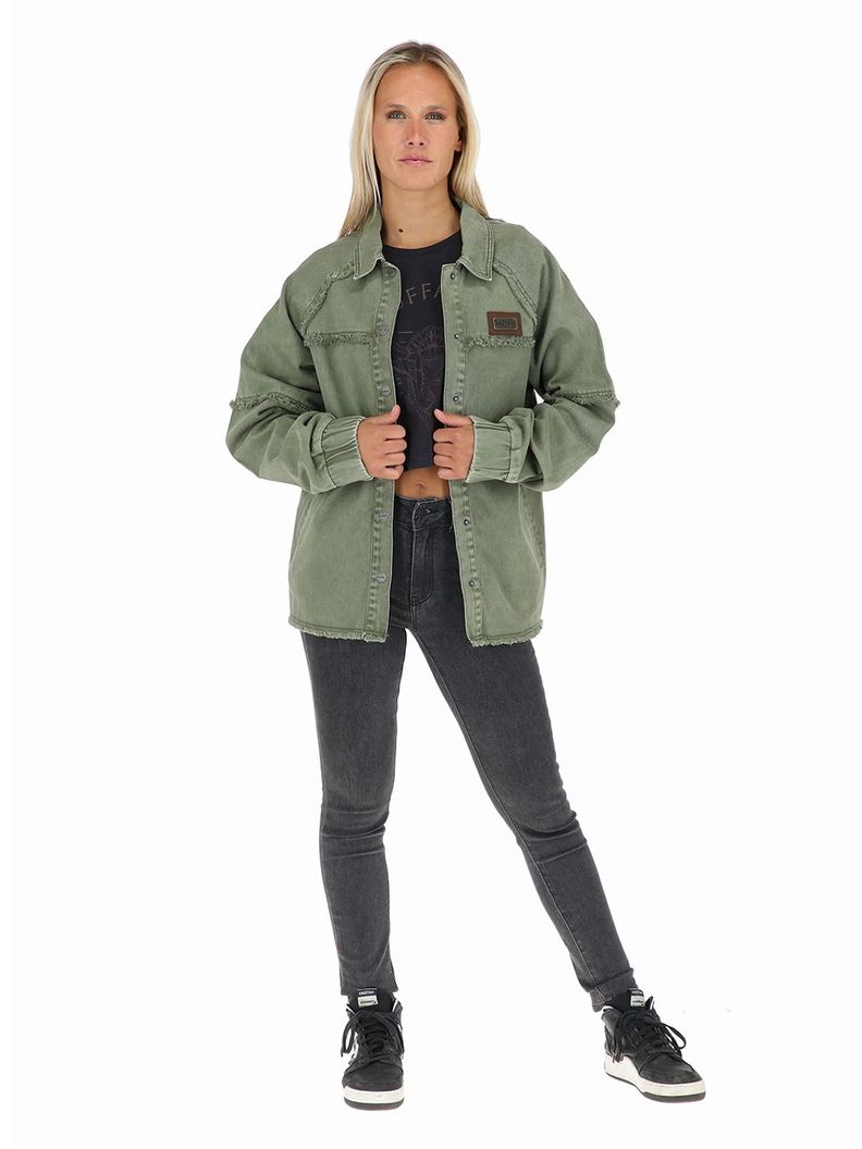 Chaqueta Llano Verde Mujer Buffalo-1