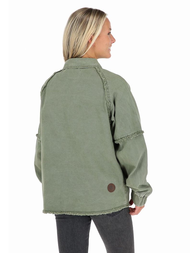 Chaqueta Llano Verde Mujer Buffalo-2