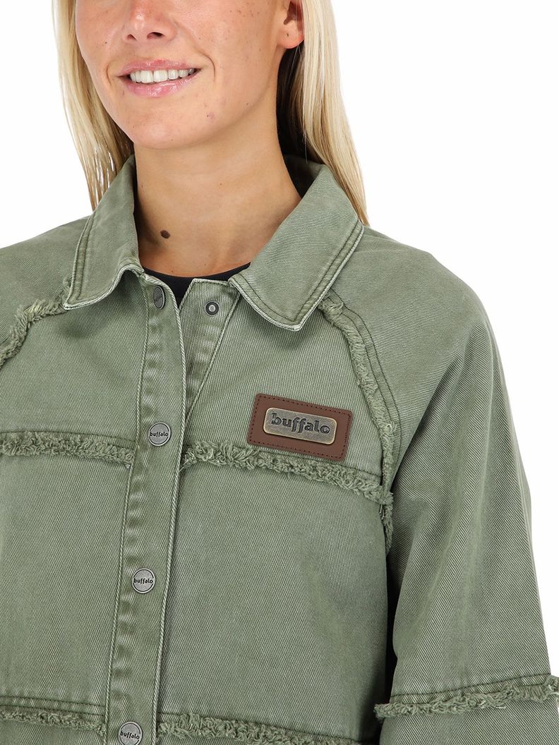 Chaqueta Llano Verde Mujer Buffalo-3