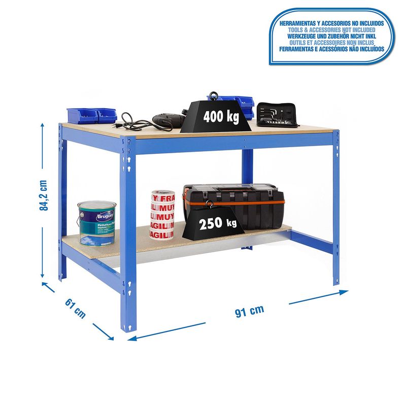 Banco Simonwork BT0 900x600 Azul/Madera-1