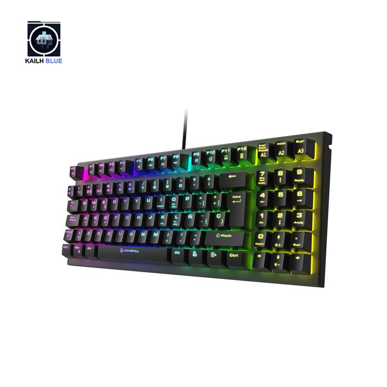 Teclado Gamer Chronos TKL Negro Switch Outemu Blue-9