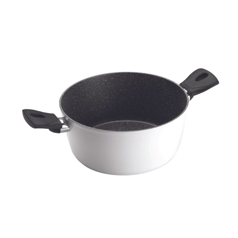 Olla 2 Asas Blanco Antiadherente 28cm Daily-0