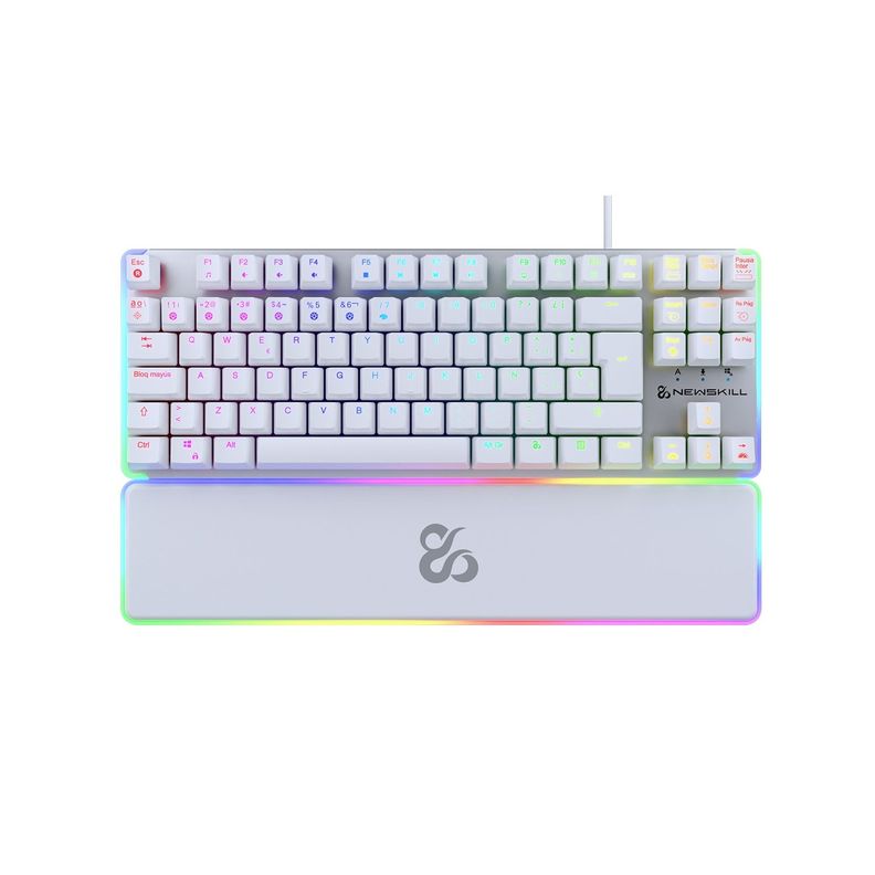 Teclado Gamer Gungnyr Pro Ivory RGB Switch Gateron Red-0