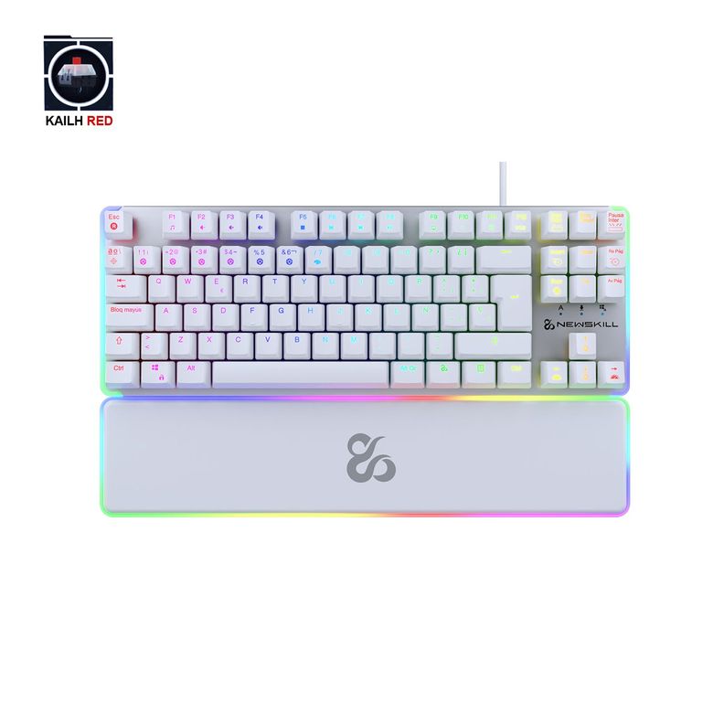 Teclado Gamer Gungnyr Pro Ivory RGB Switch Gateron Red-2