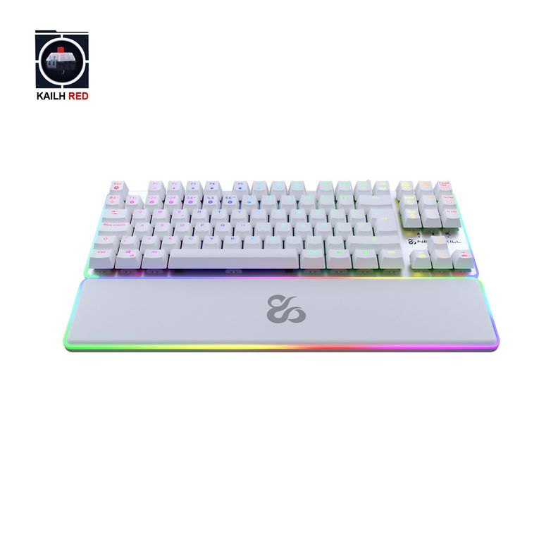 Teclado Gamer Gungnyr Pro Ivory RGB Switch Gateron Red-3