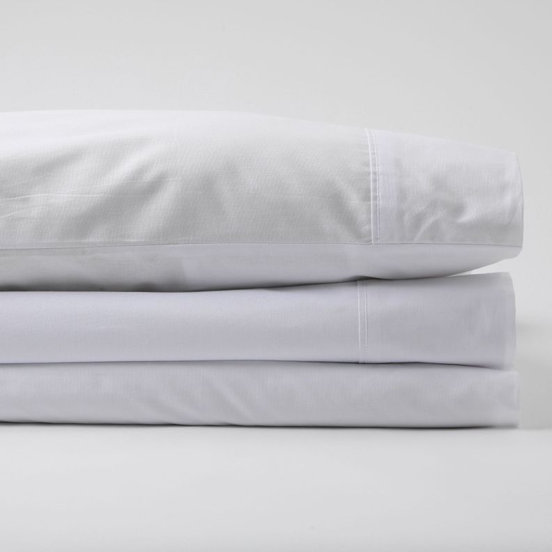 2 Set Sábanas 150 Hilos Algodón Peruano Percale Liso 2 Plazas-3