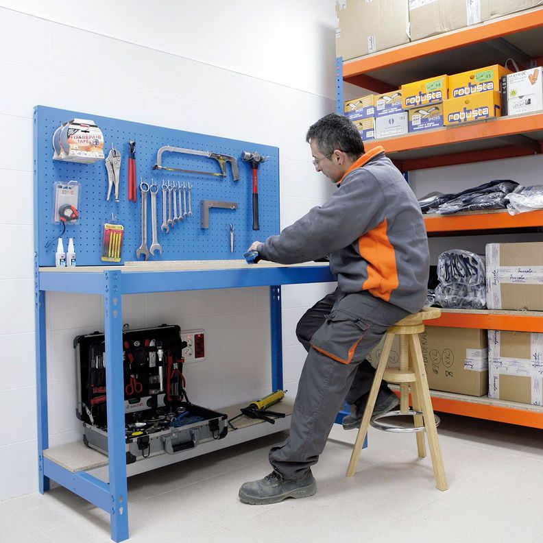 Banco Simonwork BT2 900 Azul/Madera-2