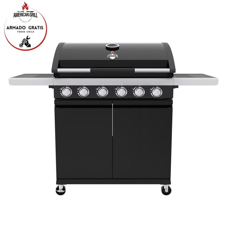 Set Parrilla a Gas 6 Quemadores Texas Black + Funda-3