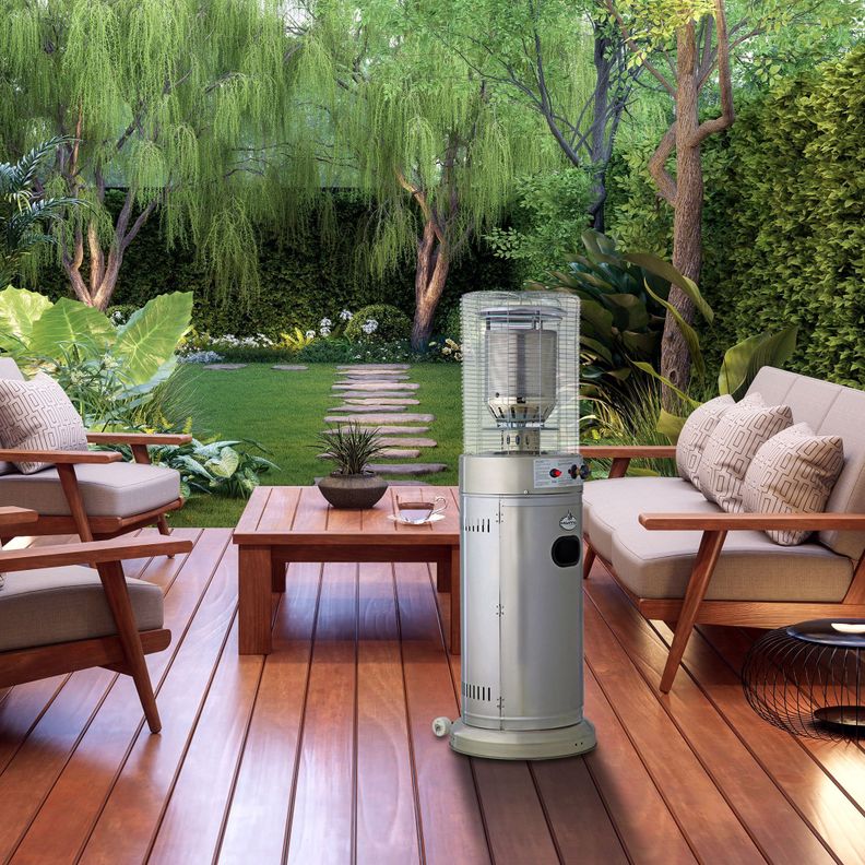 Estufa a Gas Exterior Terraza CILDRO LW Inox 1,35 metros-4