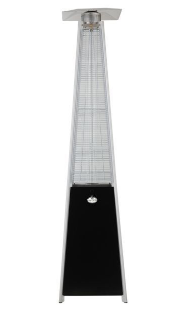 Estufa a Gas Exterior Terraza OBELISK Negra-0