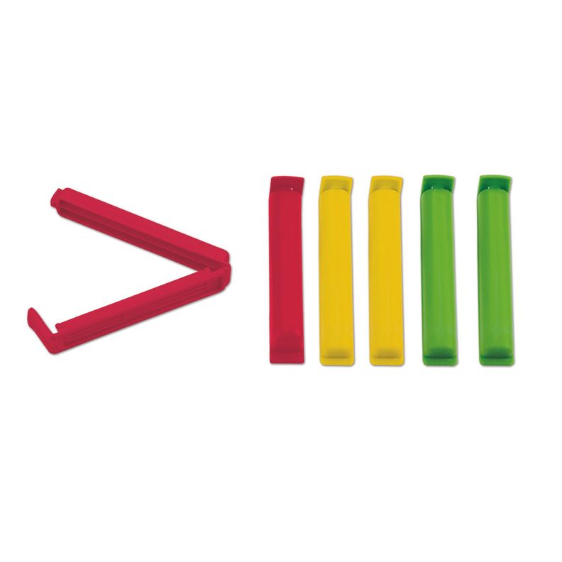 Set 6 Clip para Bolsas Daily Rojo