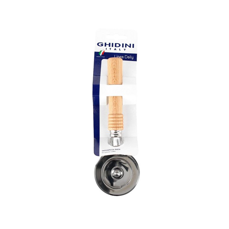 Cortador de Pizza Acero Inox Mango Madera-0