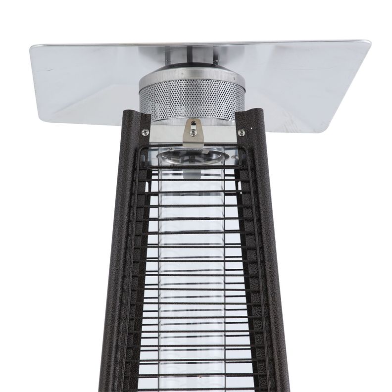 Estufa a Gas Exterior Terraza OBELISK Rattan-5