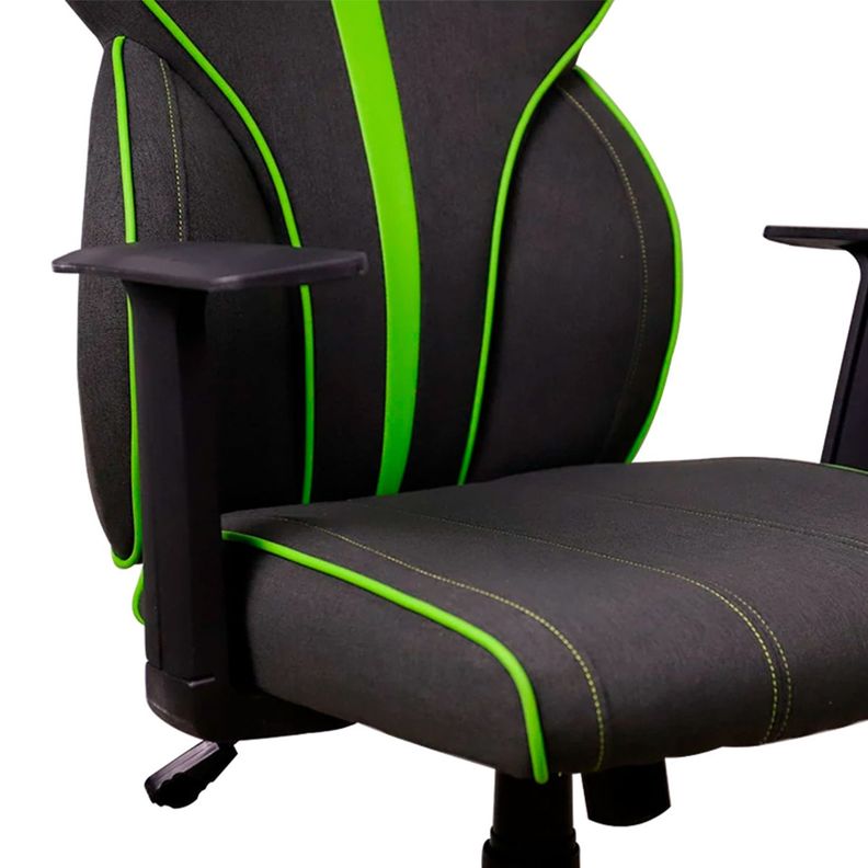 Silla Gamer Fafnir Verde/Negro-4